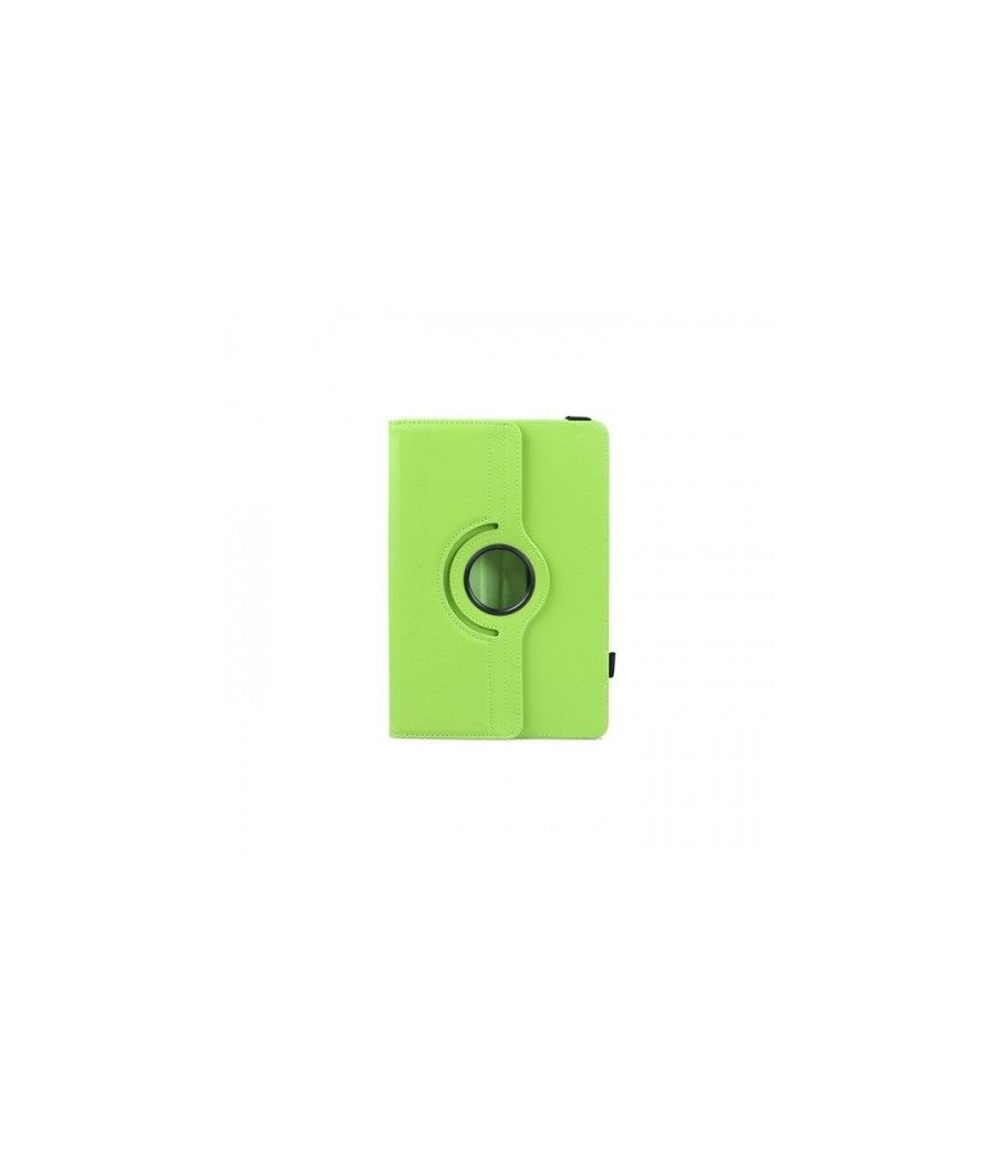 3go Funda Tablet 10" - Verde - Simil Piel - Con soporte - Con cierre elástico - Imagen 1