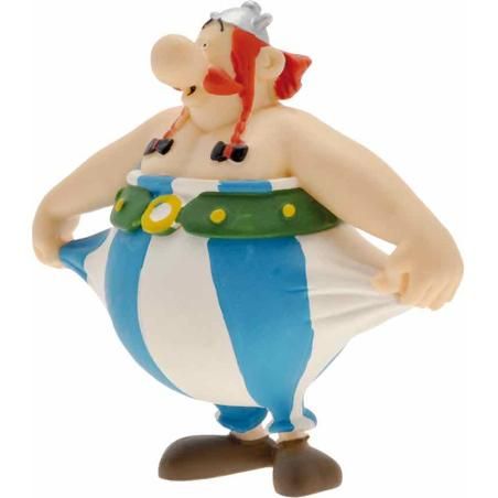 Figura plastoy asterix & obelix obelix sujetandose el pantalon pvc - Imagen 1