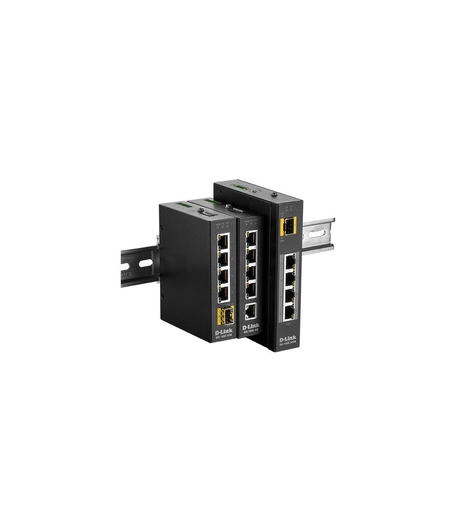 D-Link DIS‑100G‑5PSW No administrado L2 Gigabit Ethernet (10/100/1000) Energía sobre Ethernet (PoE) Negro - Imagen 2