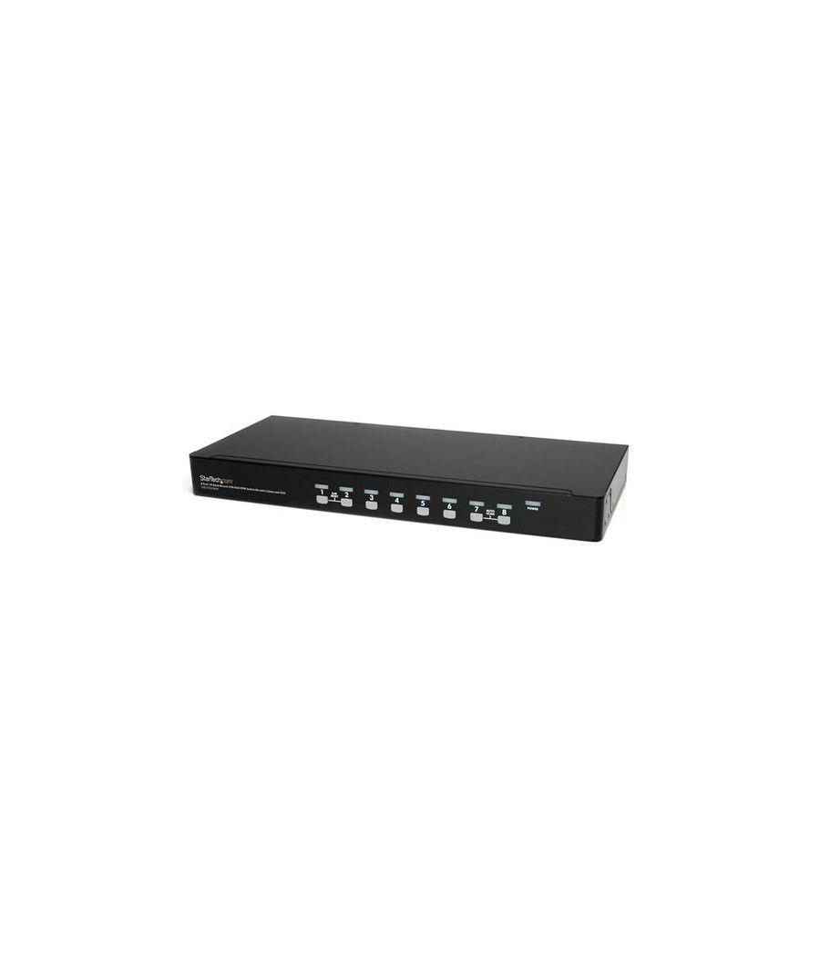 StarTech.com Conmutador Switch KVM 1U OSD y Cables 8 puertos USB A Vídeo VGA HD15 - Imagen 1