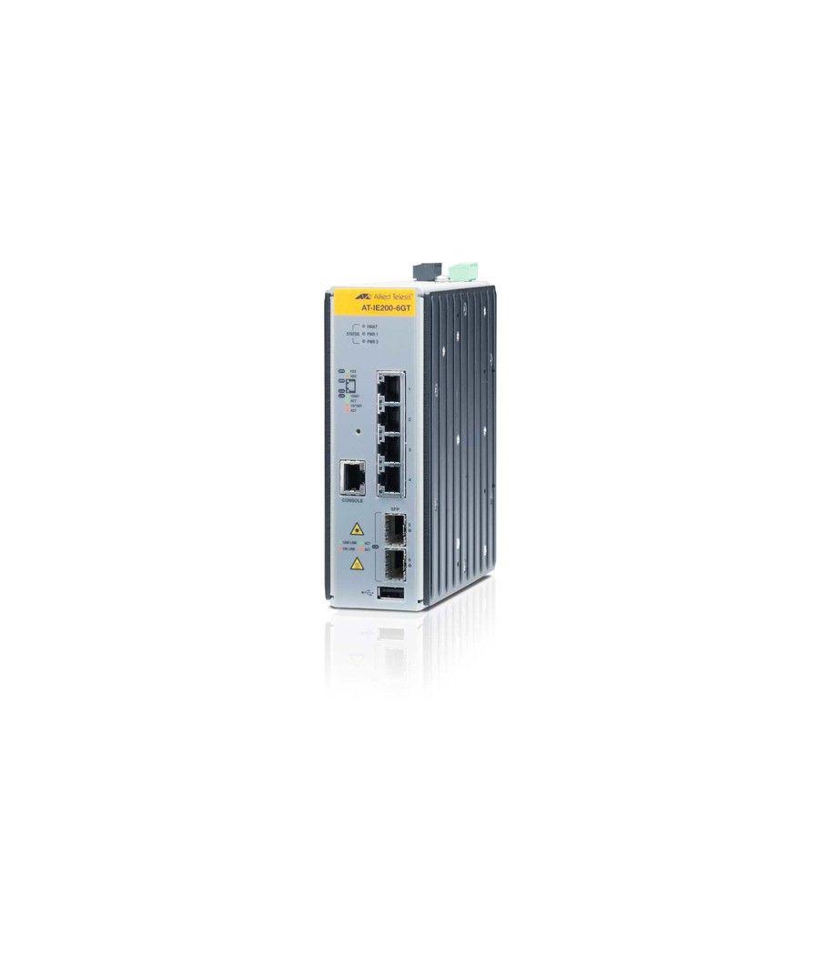 Allied Telesis AT-IE200-6GT Gestionado L2 Gigabit Ethernet (10/100/1000) Negro - Imagen 1