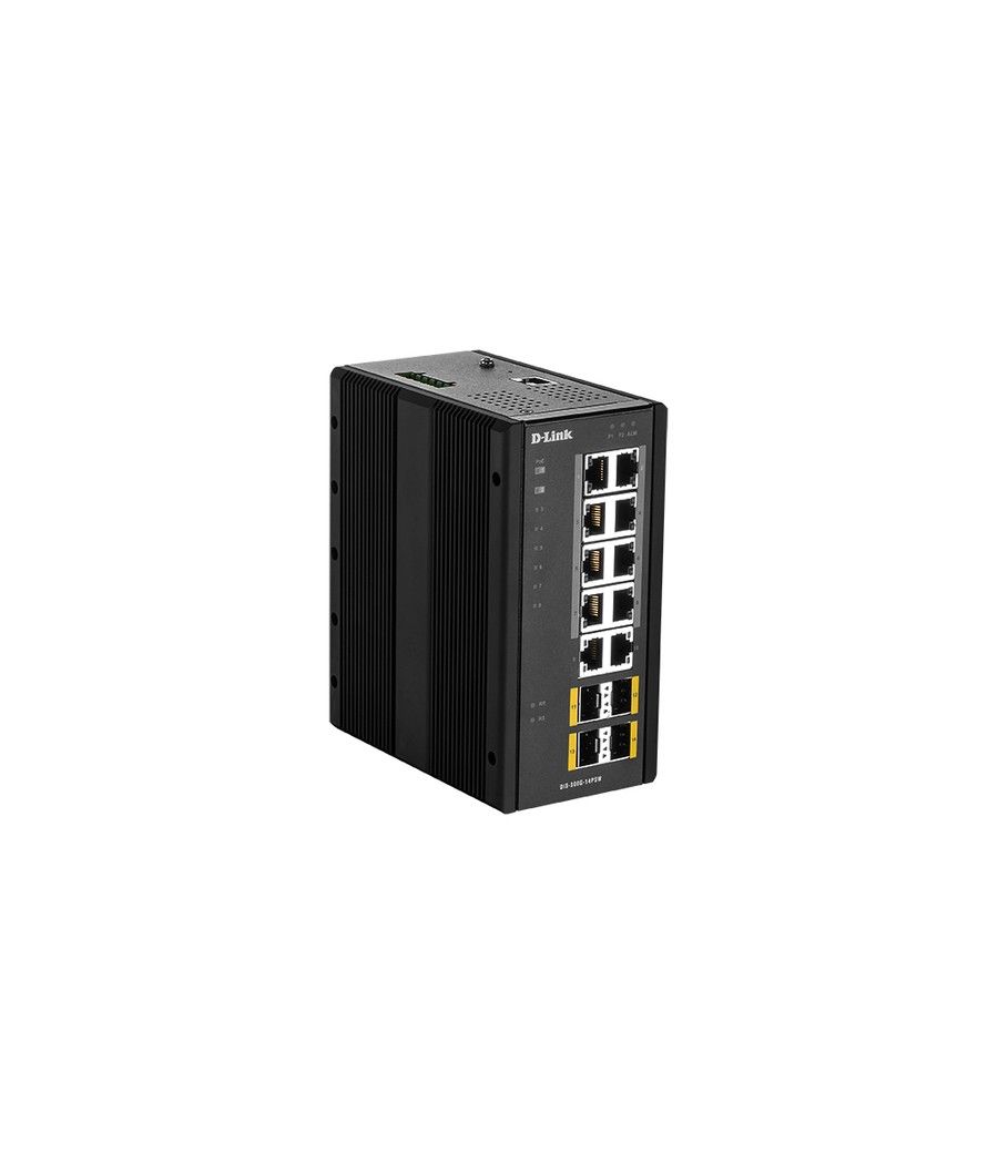 D-Link DIS‑300G‑14PSW Gestionado L2 Gigabit Ethernet (10/100/1000) Energía sobre Ethernet (PoE) Negro - Imagen 1