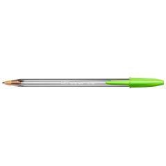 Bolígrafo bic cristal fun verde lima punta 1,6 mm pack 20 unidades - Imagen 2