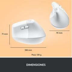 Logitech Lift ratón mano derecha RF inalámbrica + Bluetooth 4000 DPI - Imagen 8