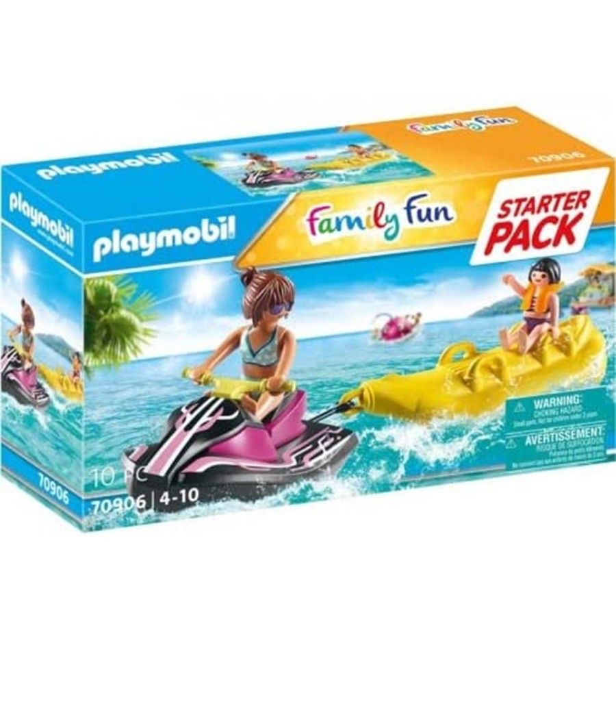 Playmobil starter pack moto de agua con bote banana - Imagen 1
