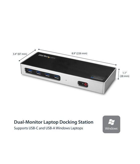 StarTech.com Docking Station 4K Dual con 6 Puertos USB C / USB 3.0 - Imagen 2