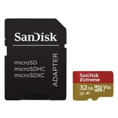 Tarjeta de memoria sandisk extreme 32gb microsd hc uhs-i con adaptador/ clase 10/ 100mbs - Imagen 1