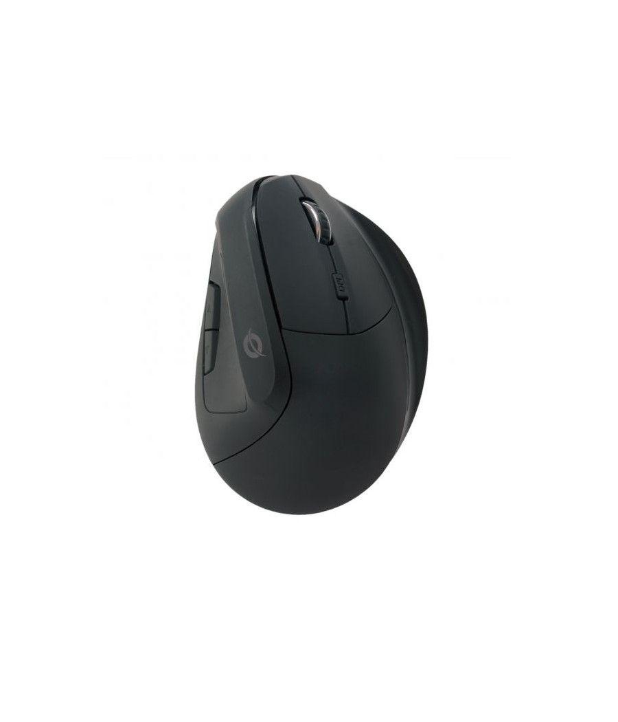 Mouse conceptronic lorcan03 bluetooh 5.2 ergonomico 6 botones 1600dpi color negro - Imagen 1