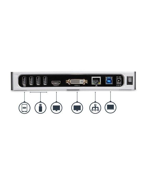 StarTech.com Docking Station USB 3.0 para Dos Monitores - 6x USB 3.0 - Imagen 5