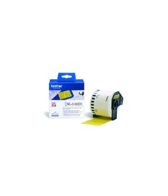 Brother DK-44605 Continuous Removable Yellow Paper Tape (62mm) Amarillo - Imagen 2