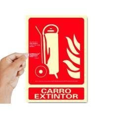 Pictograma archivo 2000 carro extintor pvc rojo luminiscente 210x300 mm - Imagen 3