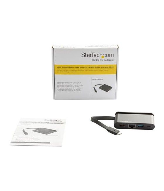 StarTech.com Adaptador Multipuertos USB-C con HDMI 1xA - 1xC - PD 3.0 de 100W - Imagen 3