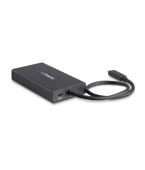StarTech.com Adaptador Multipuertos USB-C con HDMI de 4K- 2x Puertos USB-A - PD de 60W - Negro - Imagen 3