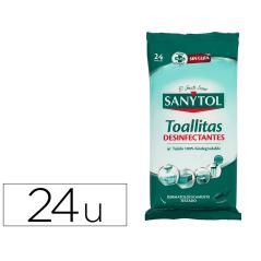 Toallita desinfectante sanytol biodegradable paquete de 30 unidades - Imagen 1