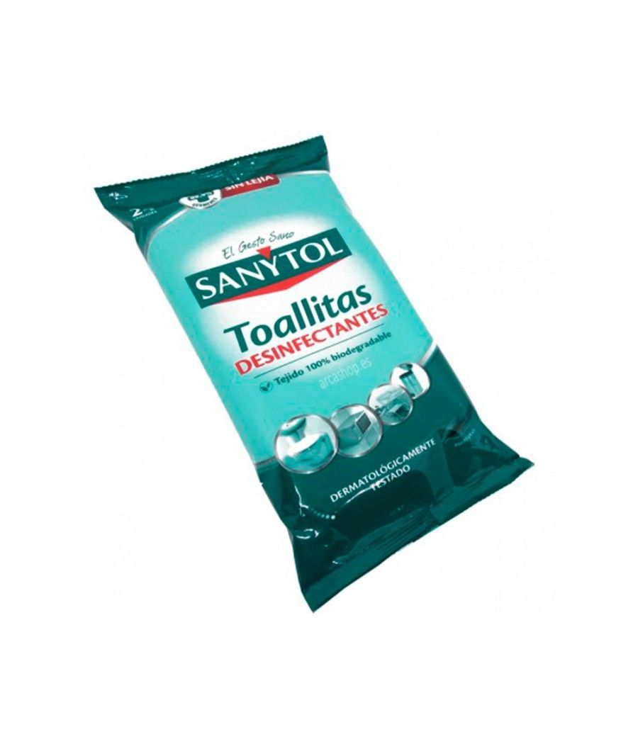 Toallita desinfectante sanytol biodegradable paquete de 30 unidades - Imagen 4