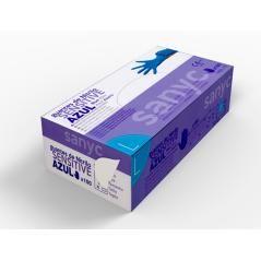 Guante de nitrilo desechable sensitive sin polvo talla l grande color azul caja de 100 unidades - Imagen 3