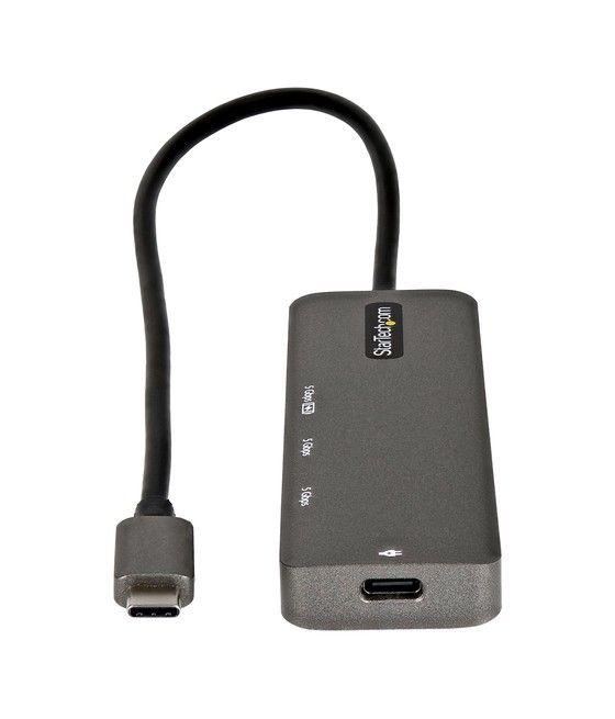StarTech.com Adaptador Multipuertos USB-C - Docking Station USB Tipo C a HDMI 2.0b 4K de 60Hz (HDR10) - PD de 100W de Paso - Hub