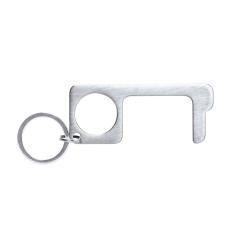 Llavero higiénico anticontacto bigox acero inoxidable 3,20x7,60 cm - Imagen 1