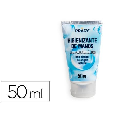 Gel hidroalcoholico higienizante para manos limpiay desinfecta sin necesidad de aclarado bote de 50 ml - Imagen 1