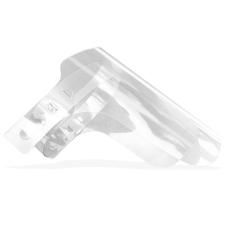Protector facial transparente glasspack 400 mc cinta ajustable evita vaho medidas 235x330 mm transparente