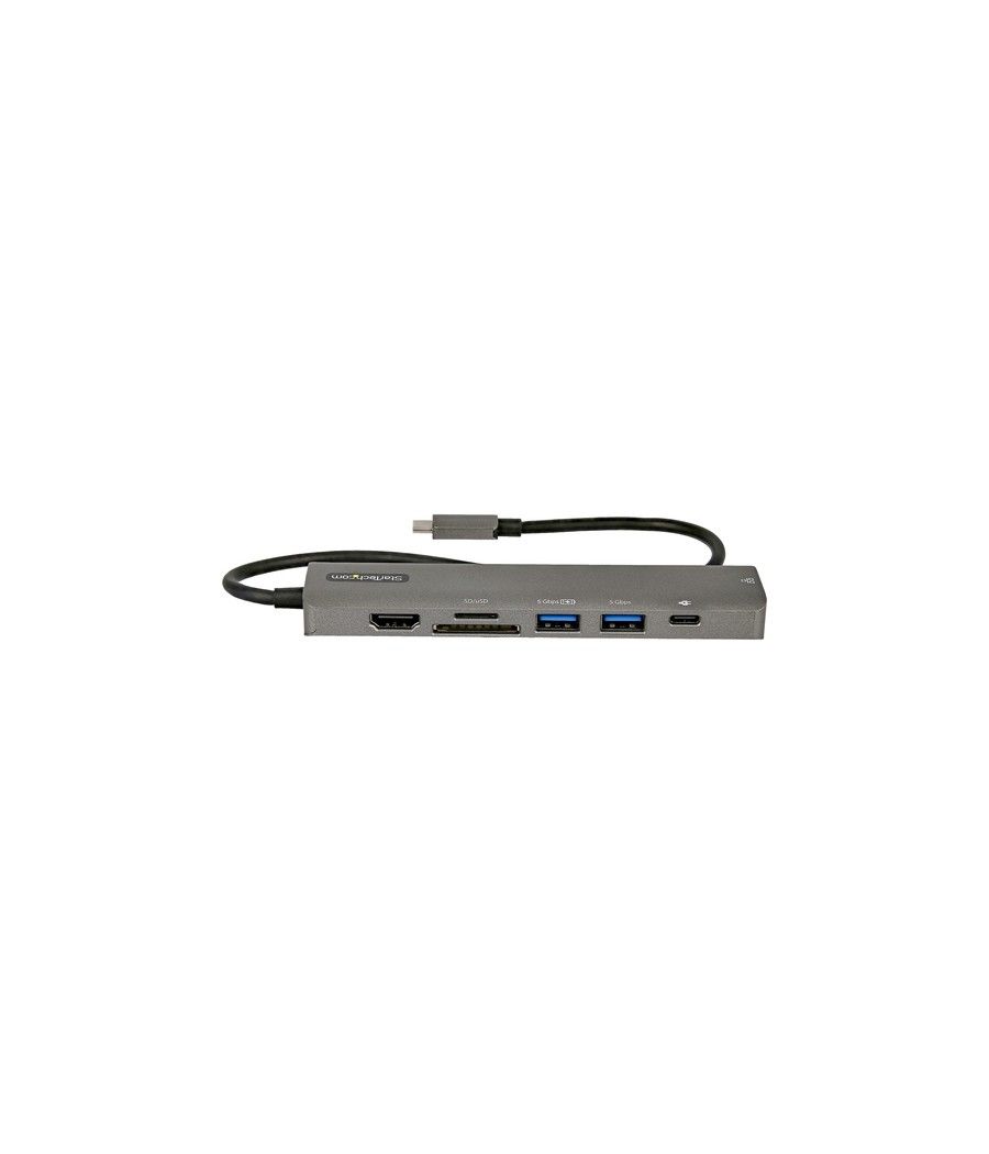 StarTech.com Adaptador Multipuertos USB C - Docking Station USB Tipo C a HDMI 2.0 4K 60Hz - Entrega de Alimentación 100W Pass-th