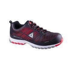 Zapatos de seguridad deltaplus de poliuretano y malla aireada s1p negro y rojo talla 40 - Imagen 2