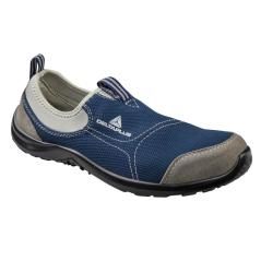 Zapatos de seguridad deltaplus de poliéster y algodón con plantilla y puntera - color azul marino talla 45