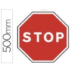 Pictograma syssa señal vial stop en acero galvanizado 500 mm - Imagen 1