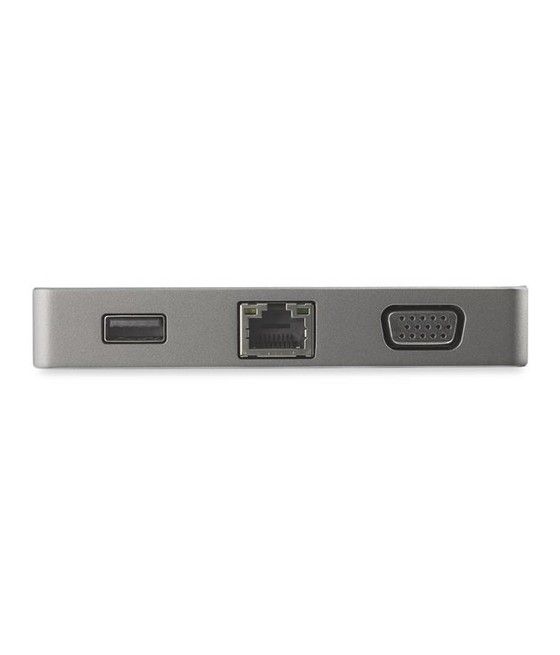 StarTech.com Adaptador USB-C Multipuertos HDMI 4K o VGA 1080p - PD de 95W Pass Through - USB-A - GbE - Mini Docking Station USB 