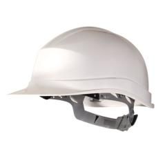 Casco de protección deltaplus polietileno especial para obra y trabajos electricos de baja tension color blanco - Imagen 1