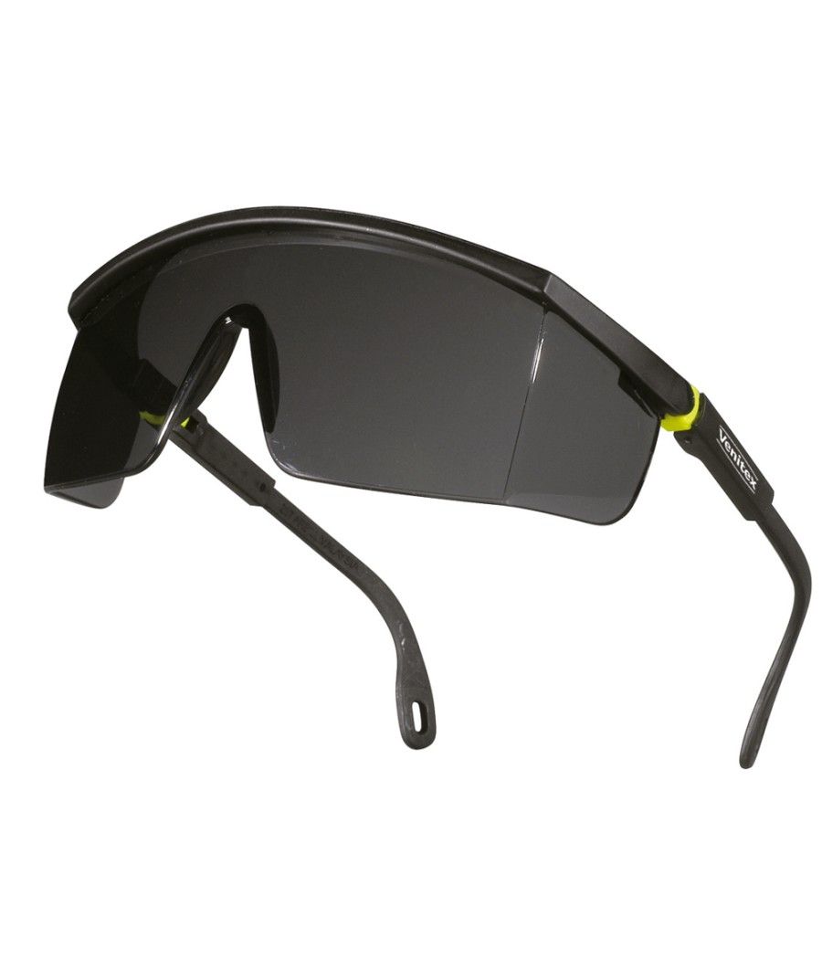 Gafas deltaplus de protección policarbonato monobloque ahumado color gris-amarilla uv400 - Imagen 2