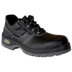 Zapatos de seguridad deltaplus de piel crupon grabada con forro absorbente y plantilla de látex color negro talla 42 - Imagen 2