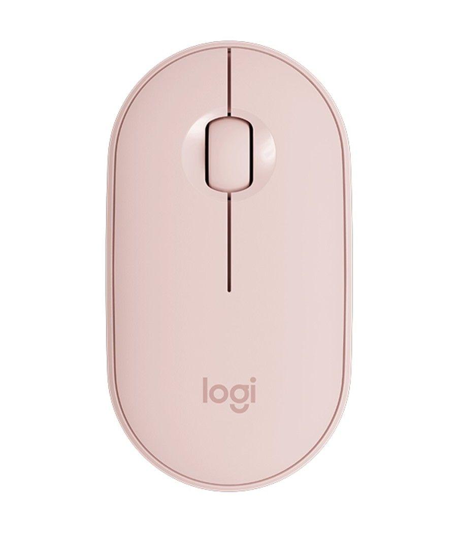 Mouse raton logitech pebble m350 optico wireless inalambrico 1000dpi rosa - Imagen 2