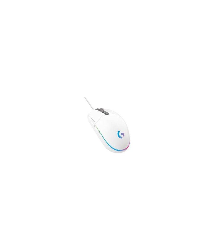 Mouse raton logitech g203 lightsync blanco gaming 8.000 dpi 6 botones - Imagen 1