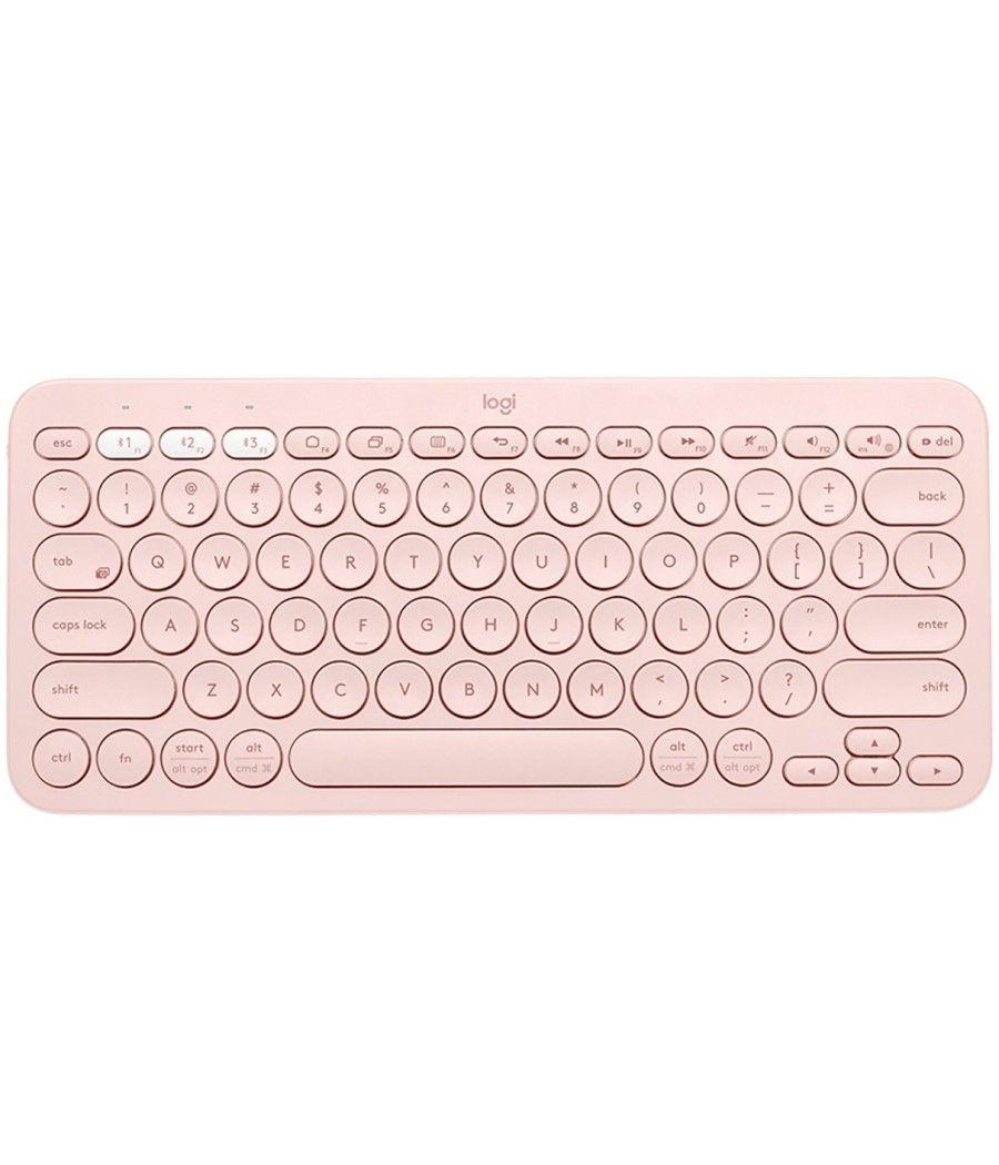 Teclado logitech k380 multi - device bluetooth rosa - Imagen 2