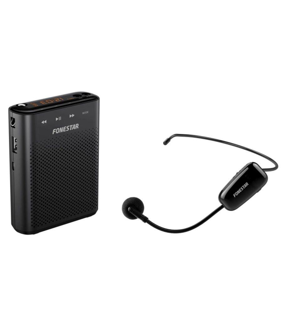 Amplificador portatil fonestar alta - voz - 30 - microfono inalambrico uhf - 30 w - usb - micro sd - mp3 - grabador - reproducto