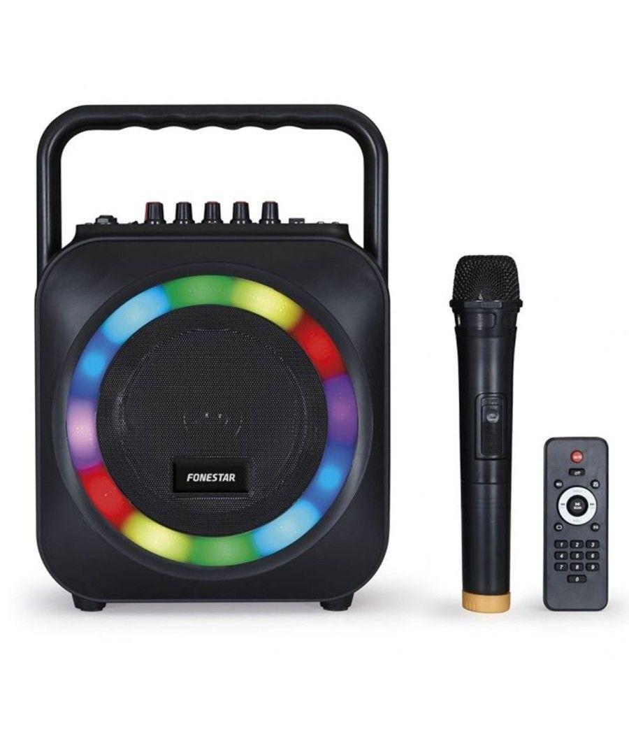 Altavoz portatil fonestar box - 35led bluetooth - karaoke - usb - sd - microfono inalambrico - 35w rms - Imagen 6