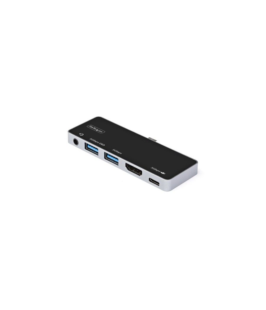StarTech.com Adaptador Multipuertos USB C a HDMI 2.0 de 4K 60Hz - Entrega de Alimentación PD de 100W Pass Through - Hub USB 3.0 