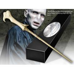 Replica the noble collection harry potter lord voldemort varita con caja y placa de identificacion - Imagen 1