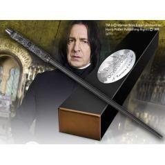 Replica the noble collection harry potter severus snape varita con caja y placa de identificacion - Imagen 1