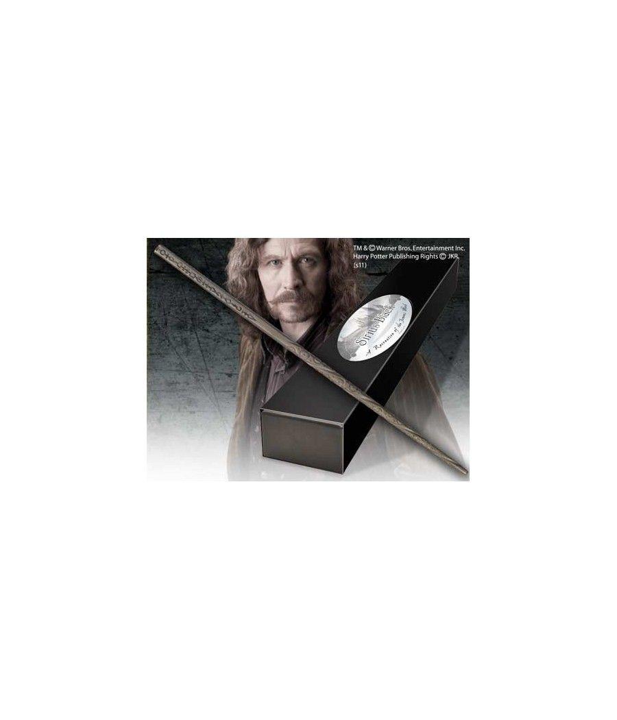 Replica the noble collection harry potter sirius black varita con caja y placa de identificacion - Imagen 1