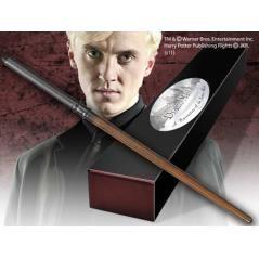 Replica the noble collection harry potter draco malfoy varita con caja y placa de identificacion - Imagen 1