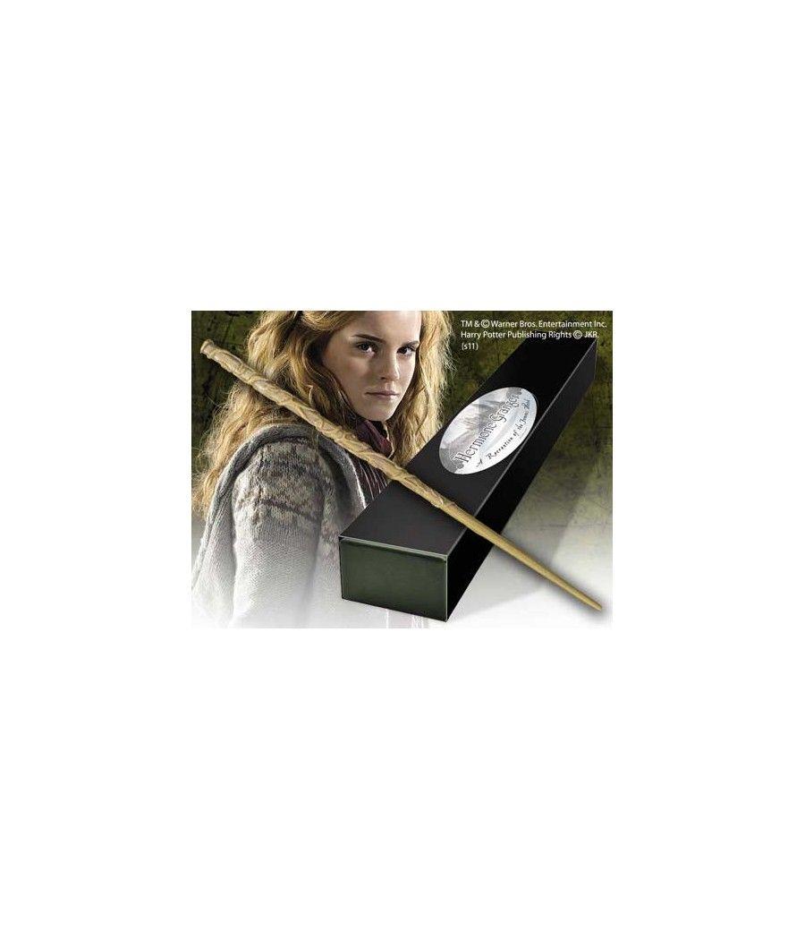 Replica the noble collection harry potter hermione granger varita con caja y placa de identificacion - Imagen 1