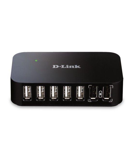 D-Link DUB-H7 USB 2.0 Type-B 480 Mbit/s Negro - Imagen 1