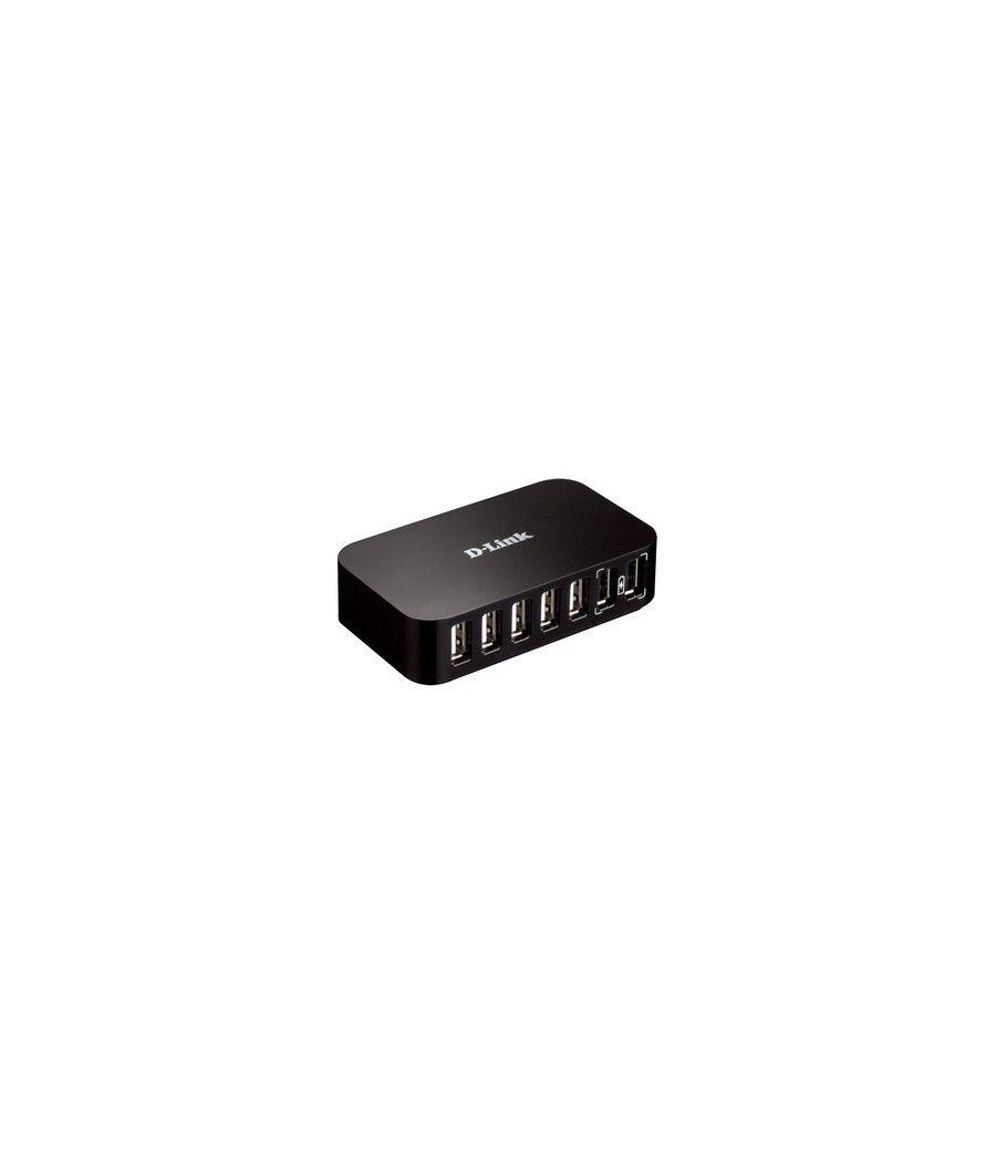 D-Link DUB-H7 USB 2.0 Type-B 480 Mbit/s Negro - Imagen 2