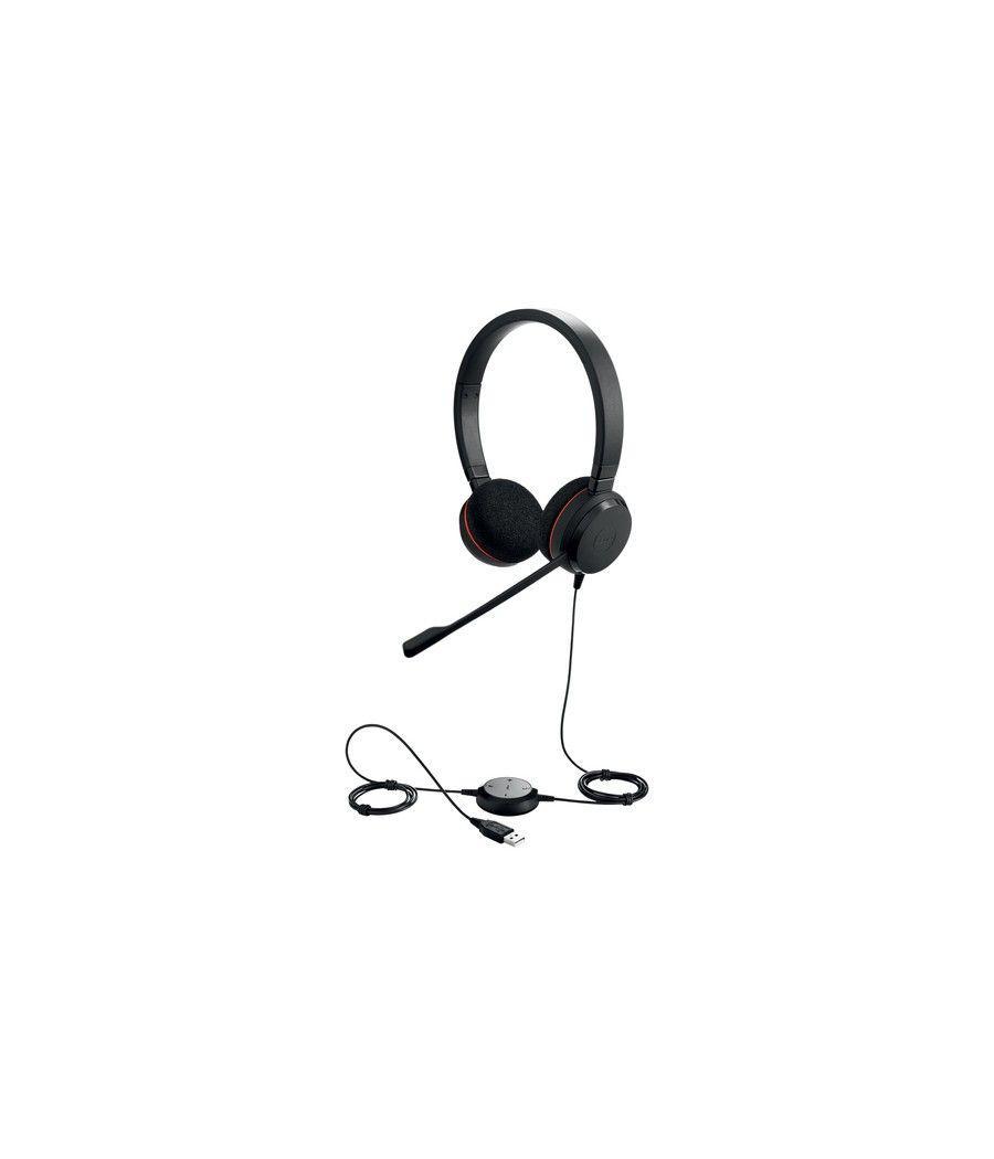 Jabra Evolve 20 UC Stereo Auriculares Alámbrico Diadema Oficina/Centro de llamadas USB tipo A Negro - Imagen 2