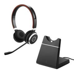 Jabra Evolve 65 UC Stereo Auriculares Inalámbrico y alámbrico Diadema Oficina/Centro de llamadas MicroUSB Bluetooth Negro - Imag