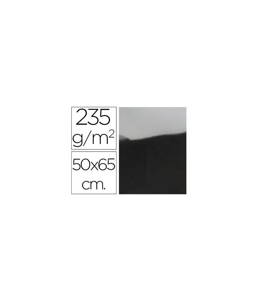 Cartulina liderpapel 50x65 cm 235g/m2 metalizada plata pack 10 unidades - Imagen 1