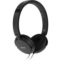 Headset philips con microfono shl5005/00 negro 3,5mm stereo - Imagen 1