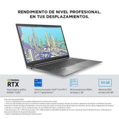HP ZBook Firefly 15.6 G8 Estación de trabajo móvil 39,6 cm (15.6") Full HD Intel® Core™ i5 16 GB DDR4-SDRAM 512 GB SSD Wi-Fi 6 (